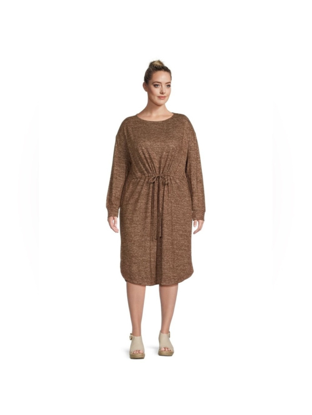 Terra & Sky Plus Size 2X Hacci Knit Dress